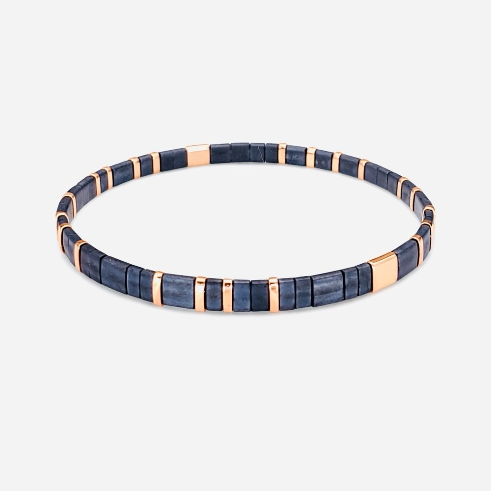 Miyuki Tila Bead Stretch Bracelet